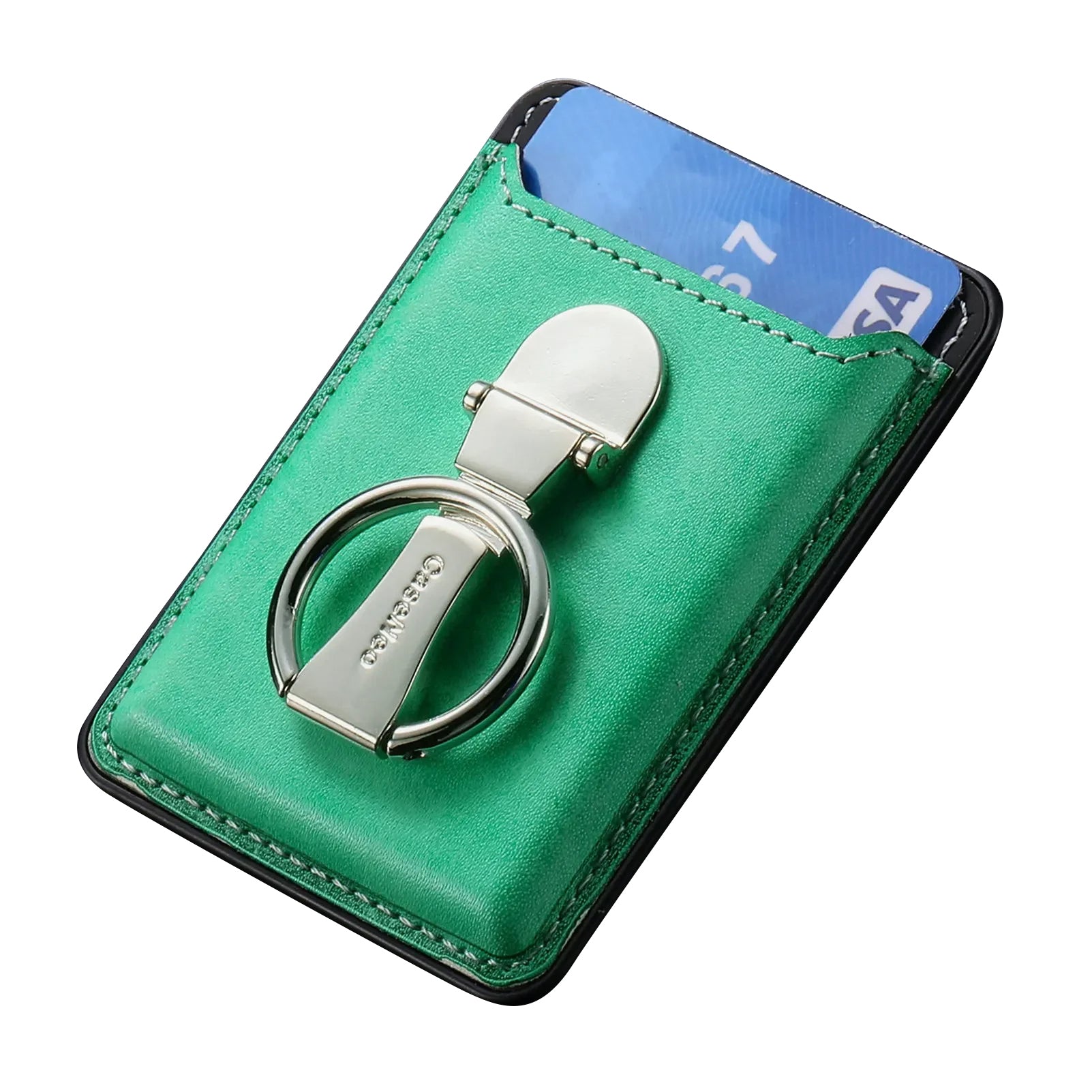 Hochwertige Leder MagSafe Brieftasche mit Kartenfächern: Klapp-Ringhalter & für iPhone 16/15/14/13/12 Pro - Phone Heaven Zone