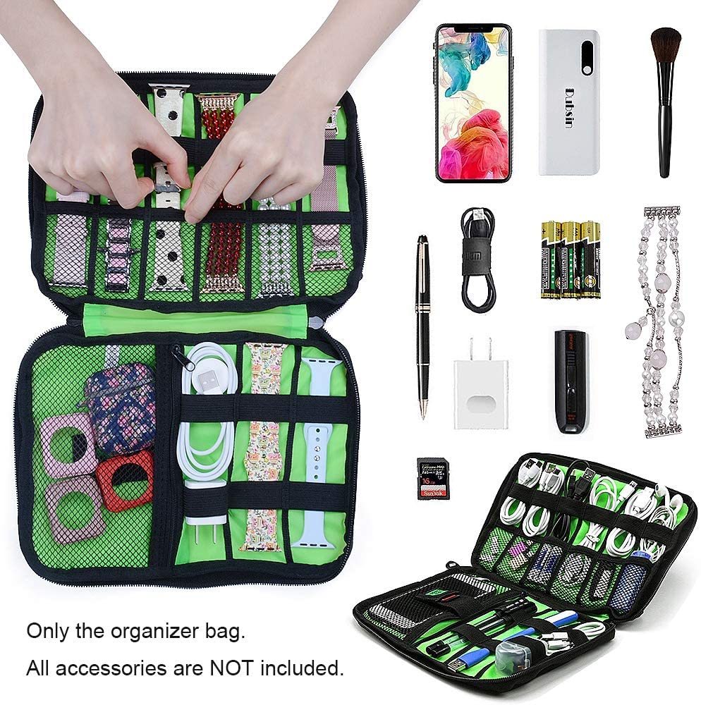 Premium Aufbewahrungstasche für MacBook & Laptop-Zubehör – Passend für 13", 14", 16" Geräte – Reise-Organizer für externe Festplatte, U-Disk, SSD, Ladegerät, Kopfhörer, Kabel & mehr | Kompakt & Wasserabweisend