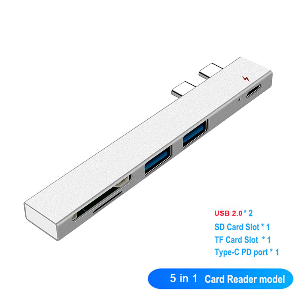 Premium USB-C Hub mit HDMI 4K Adapter & Thunderbolt 3: USB 3.1 Typ-C zu 3.0 Hub - Erweiterte Konnektivität für Macbook Air/Pro/M3/M2/M1: 16,14,13-inch | 2024/2023/2022/2020 Series Chips