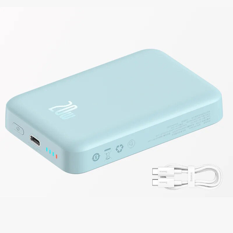 Prämie Baseus Power Bank 10000mAh 20000mAh Mini Magnetisches Drahtloses Schnellladen | Auto-Wake für iPhone 15 14 13 Pro Max