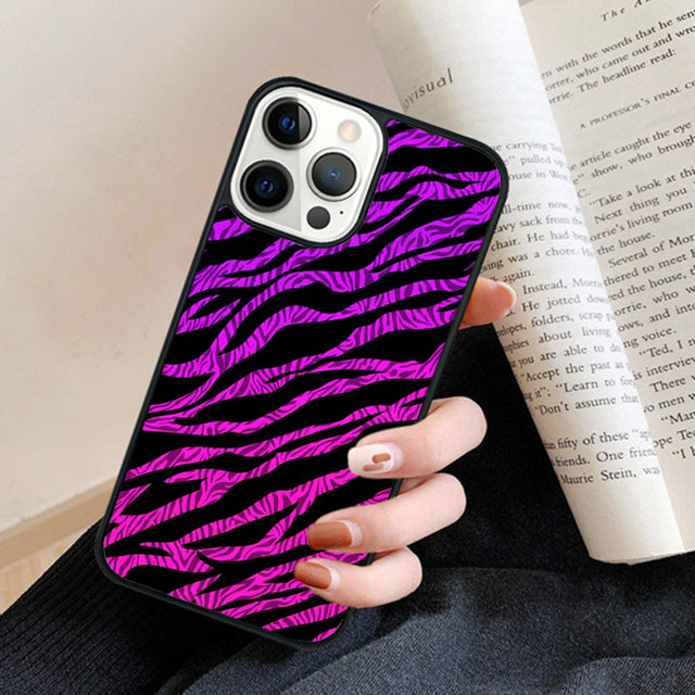 Premium Zebra-Muster Glitzer iPhone-Hülle | MagSafe-Case mit Rundumschutz & Kameralinsenschutz für Apple iPhone 17/17 Air, 16/16e, 15, 14, 13 Pro Max Plus Cover | Panzertasche & Stoßstangenabdeckung Handyhülle | Hochwertige Schutzhülle