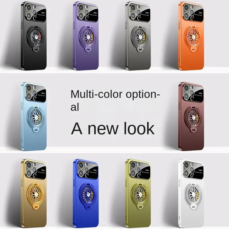 Premium iPhone Hülle, 360 Grad Rotierender Gyro-Standfunktion, Faltbarem Halter | MagSafe Case, Rundumschutz, Kameralinsenschutz für iPhone 17/17Air, 16/16e, 15, 14, 13 Pro Max Plus Cover | Panzertasche und Stoßsgenabdeckung | Hochwertige Schutzhülle