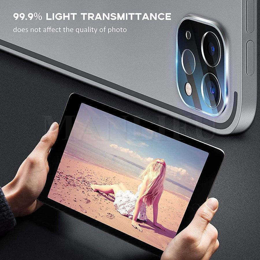 Kristallklarer Kameraobjektiv-Schutz aus gehärtetem Glas für das iPhone | Premium-Schutz gegen Kratzer und Staub