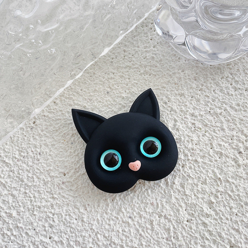 Luxury Air Sac Telefon Halter Griptok Kawaii 3D Katze Handy Finger Ring | Stand Grip Tok Handy Zubehör iPhone | Stylischer