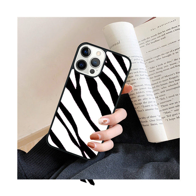 Premium Zebra-Muster Glitzer iPhone-Hülle | MagSafe-Case mit Rundumschutz & Kameralinsenschutz für Apple iPhone 17/17 Air, 16/16e, 15, 14, 13 Pro Max Plus Cover | Panzertasche & Stoßstangenabdeckung Handyhülle | Hochwertige Schutzhülle