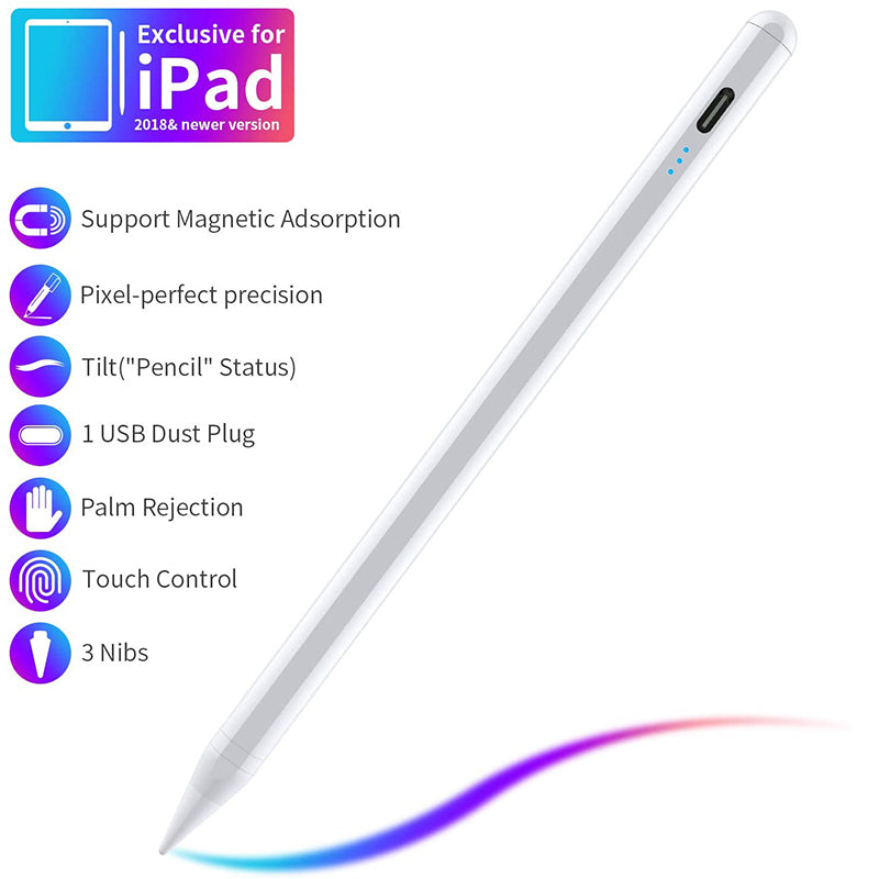 Premium AIeach A33 Stylus Touchscreens, Apple iPad Stift, Apfelstift, Android & iOS Tablet-Stift Power-Display\