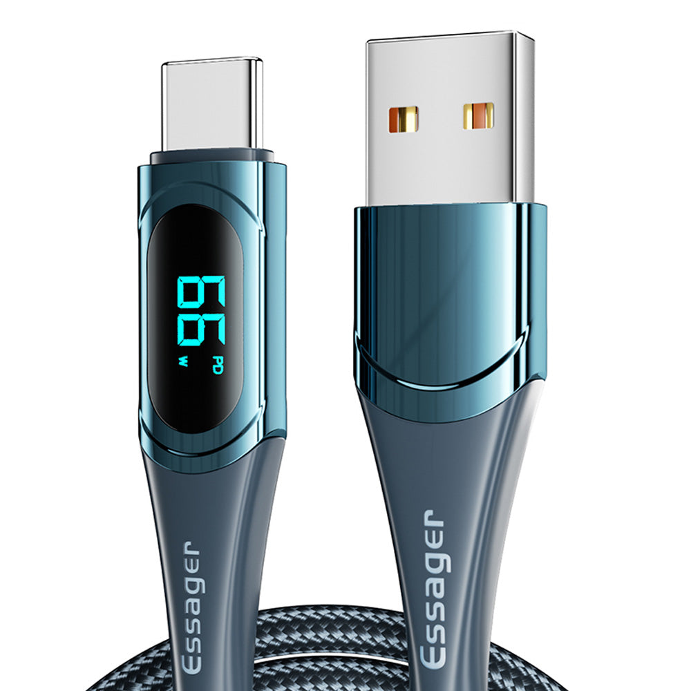 Premium Essager USB Typ C zu USB C Kabel 100W/5A PD Schnelllade-Ladegerät Draht für MacBook Xiaomi Samsung, 2M Typ-C USBC Kabel