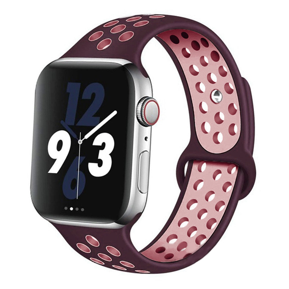 Premium Silikonarmband für Apple Watch 10/9/8/7/6/5/4/3/2/1 & Ultra 2/1, SE: 2024, 2023, 2022, 2021, 2020, 2019, 2018, 2017