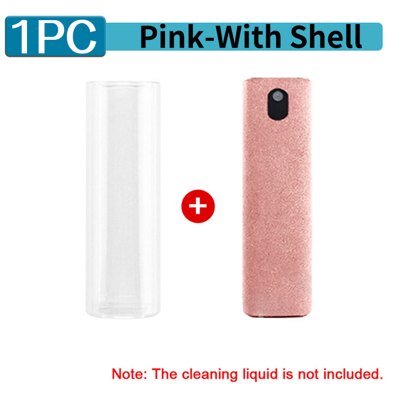 2-in-1 Premium Mikrofaser Bildschirmreiniger Sprayflasche & Mikrofasertuch für Handy, iPhone, iPad, MacBook, Laptop, Computer