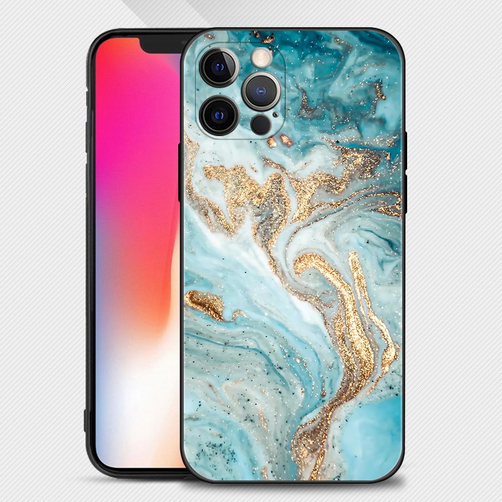 Premium Marmor Kunst Mode Muster Handyhülle | MagSafe, Abdeckung, Apple iPhone 15/14/13/12/11 Pro Max Mini X/XR/XS Plus