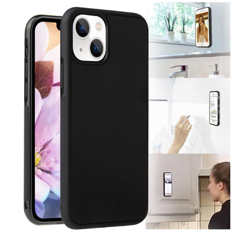 Anti-Gravity Apple iPhone Hülle für Apple iPhone 17/17 Air, 16/16e, 15, 14, 13, 12 Pro Max Plus Mini | Oberflächenadsorption, Magische Nano-Saugfunktion, Weicher TPU-Rahmen, Silikon+PC, Wasserdichtem, Stoßfestem & Kamerasschutz