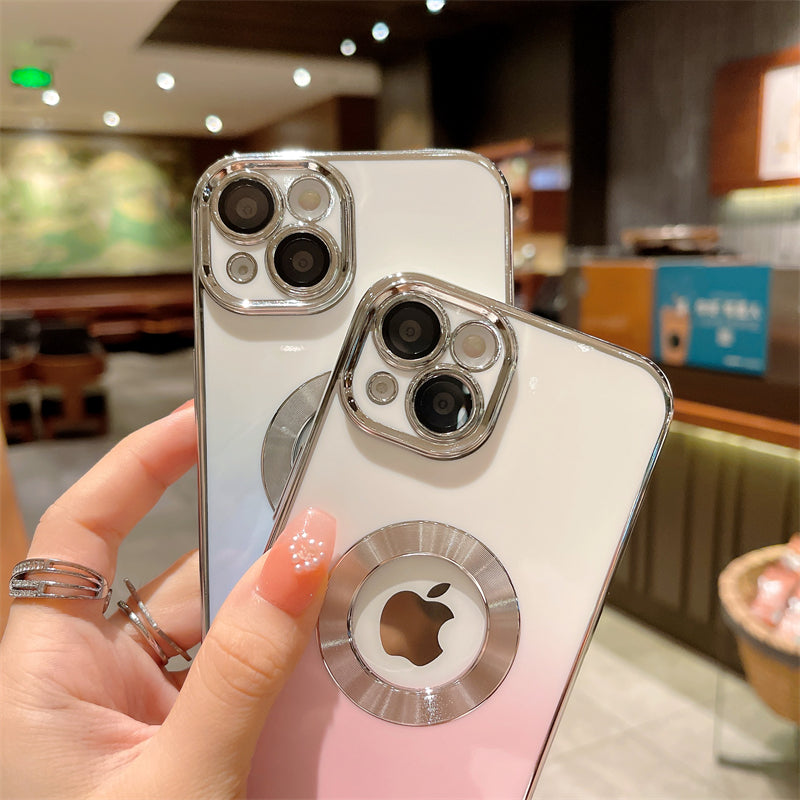 Luxus Apple iPhone Hülle | MagSafe kompatibel, Kameraobjektiv-Schutz, Displayschutz | Ultra Dünn, Stoßfest, Magnetisch, Rundum-Schutz Cover – Kristallklares Glas, Veredelte Kanten, Silikon-Design, Langlebig & Elegant