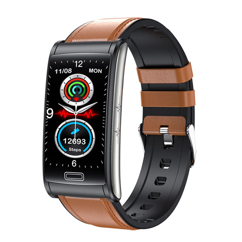 Hochwertiges, nicht-invasives Blutzucker-EKG + PPG Gesundheits-Smart-Armband | IP68 Wasserdichte Sport-Smartwatch für Männer