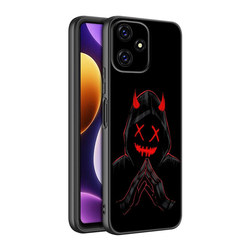 Premium Robuste Teufel Bad Boy Design iPhone Hülle | MagSafe-Case mit Rundumschutz & Kameralinsenschutz für Apple iPhone 17/17 Air, 16/16e, 15, 14, 13 Pro Max Plus Cover | Stoßfeste Handyhülle mit Panzertasche & Stoßstangenabdeckung