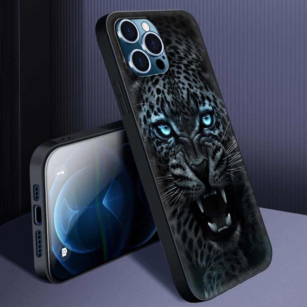 Hochwertige iPhone-Hülle mit Tierdesigns: Wolf, Hund, Katze, Vogel, Löwe, Tiger | MagSafe-kompatibles Case mit Kameralinsenschutz | Premium Hardcase für Apple iPhone 17/17 Air, 16/16e, 15, 14, 13 Pro Max Plus Cover | Stoßsichere Handyhülle & Panzertasche