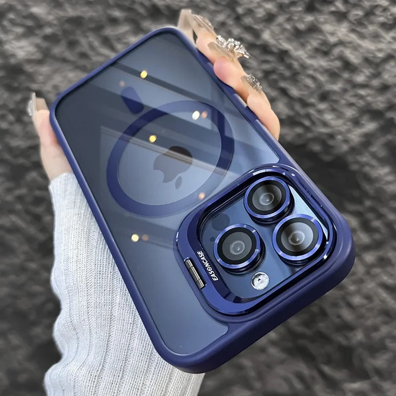 Premium iPhone Hülle Klar HD | Magnetische MagSafe & Kabelloses Laden | Stoßfeste Transparente Hybrid Rüstung mit Kameraobjektiv-Schutz für Apple iPhone 17/17 Air, 16/16e, 15, 14, 13 Pro Max Plus