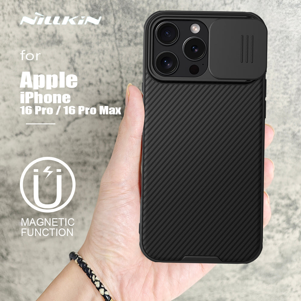 Hochwertige Cam Shield Pro Slide Kameralinsenschutzabdeckung Kohlefaser iPhone Hülle | MagSafe Case, Rundumschutz für Apple iPhone 17/17 Air, 16/16e, 15, 14, 13, 12 Pro Max Plus Mini Cover | Panzertasche, Stoßstangenabdeckung Handyschutzhülle