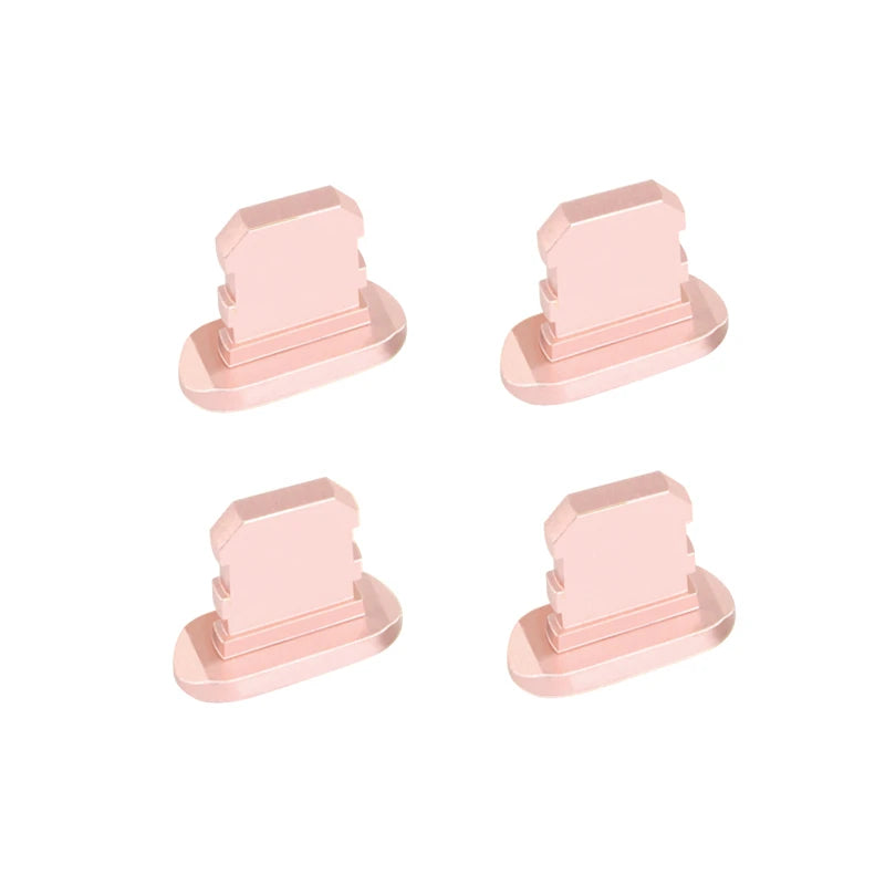 Premium Metall-Staubschutz für iPhone 15/14/13/12 Pro/Max/Plus/Mini | Ladeanschluss-Schutz, kompatibel mit iPhone & iPad