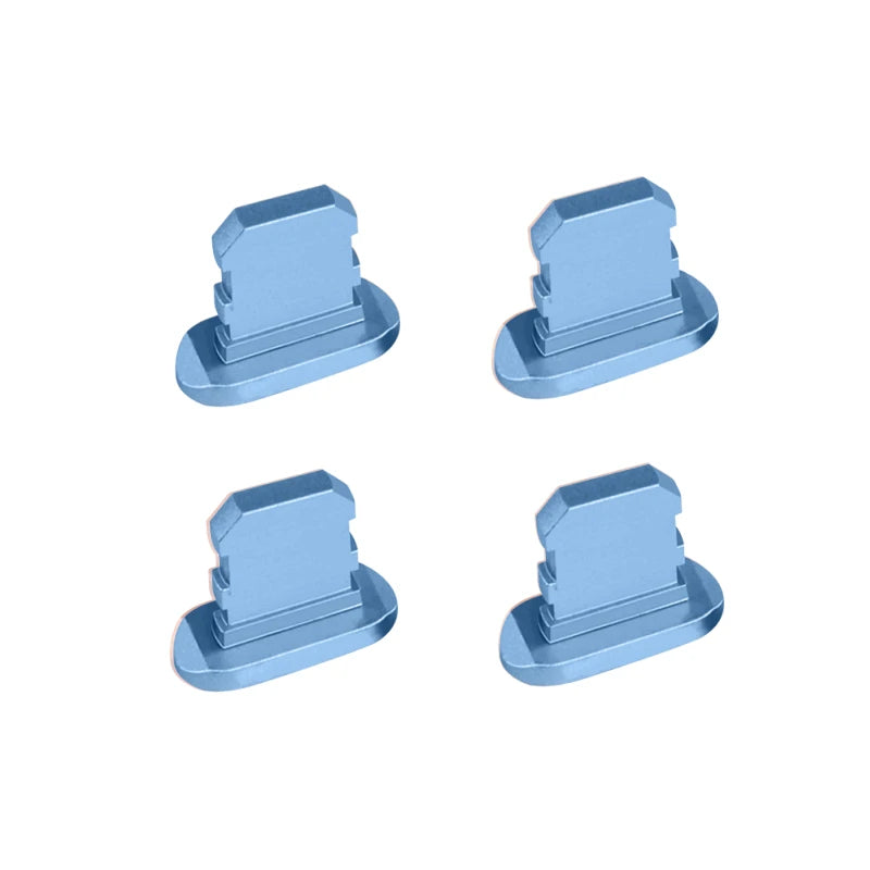 Premium Metall-Staubschutz für iPhone 15/14/13/12 Pro/Max/Plus/Mini | Ladeanschluss-Schutz, kompatibel mit iPhone & iPad