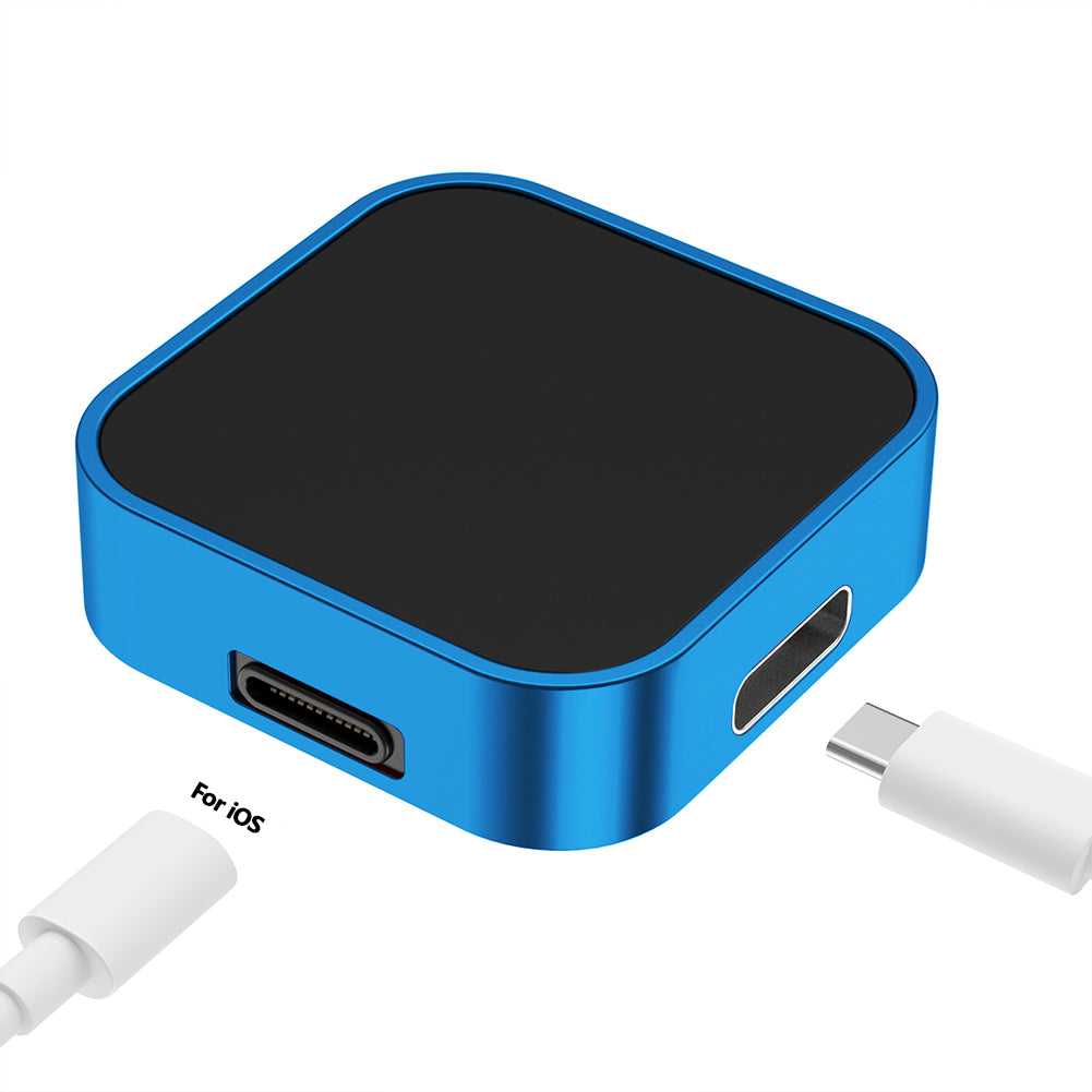 Premium 2-in-1 Ladedock Ständer 8-Pin Typ-C Drahtloses Magnetisches Ladegerät für Apple Watch Ultra | Kompatibel mit Apple