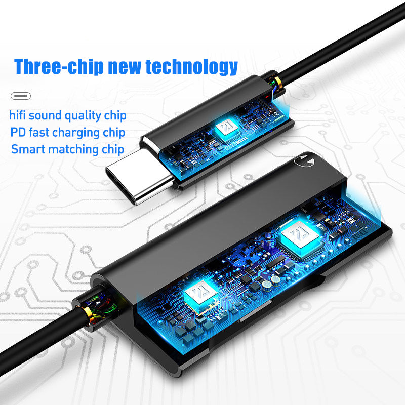 Premium 3-in-1 8-Pin zu 3,5mm Jack AUX Kabel mit Beleuchtung - Ladeadapter, Kopfhörersplitter, Konverter für Apple iPhone 15/14/13/12