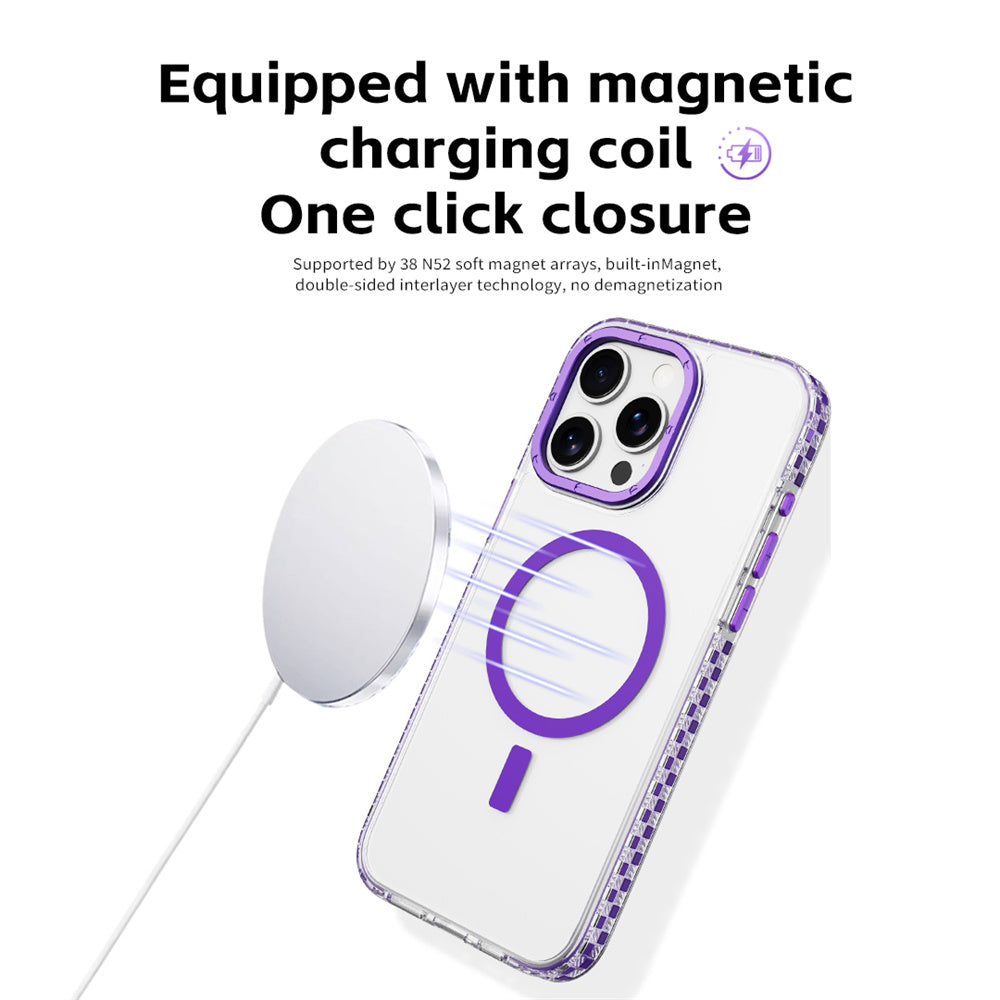 Premium MagSafe-kompatibles Metallplatten-Kabelloses Ladegerät | Smartphones, Apple iPhone, Samsung, iOS & Android Magnetisches Schnellladegerät Zubehör-4er-Set