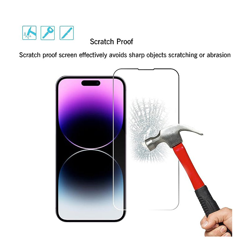 Ultra-Clear Tempered Glass Screen Protector & Camera Lens Protector for Apple iPhone Smartphone, Laptop, Tablet, PC, Apple iPhone, iPad, MacBook, iOS, Android, Samsung