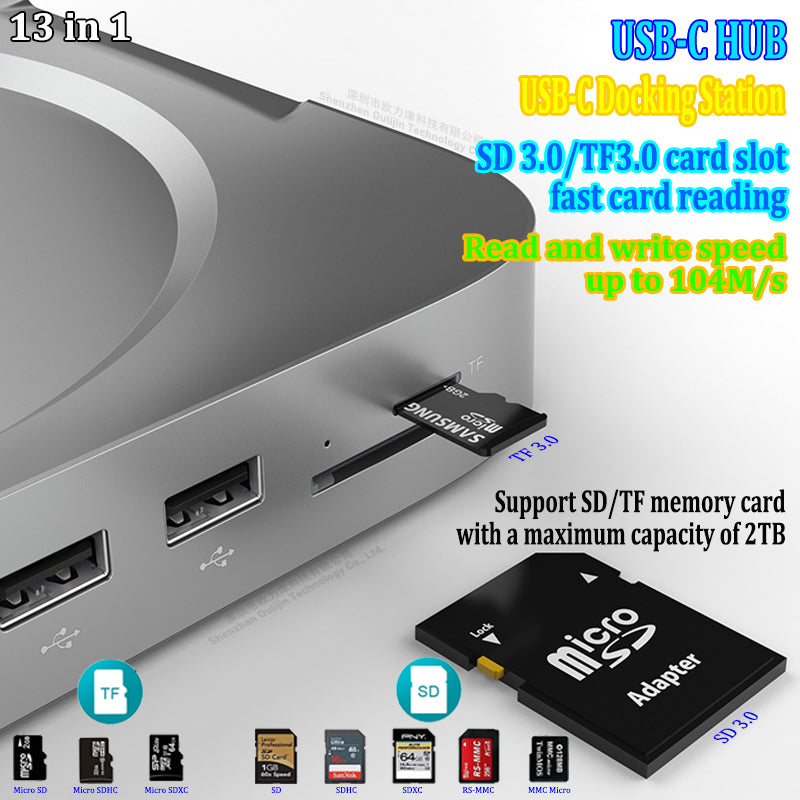 Hagibis USB-C Hub with Hard Drive Enclosure, High-Quality Type-C Docking Station, 2.5" SATA, NVMe M.2 SSD Case, 4K DP, USB 3.0 for Macbook Air/Pro/M3/M2/M1: 16,14,13-inch | 2024/2023/2022/2020 Series.