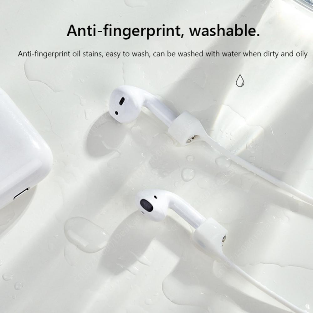 Premium Silikon Anti-Verlust Kopfhörerhalter für Apple AirPods 4/3/2/1 and Pro Series 2024/2022/2021/2019/2016 & Pro: Hochwertiges Bluetooth Nackenband-Kabel - Sicher & Stilvoll für Kabellose Ohrhörer