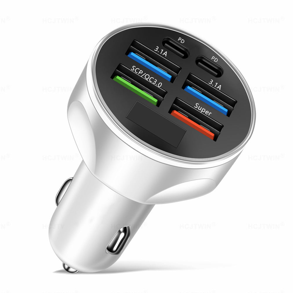 2024 Premium Bluetooth 5.2 FM Transmitter for Car, FM/Aux Bluetooth Adapter, Auto USB Charger, Bass Boost, 3-Port Charger | Car USB Charger Smartphones, Apple iPhone, Samsung, iOS & Android