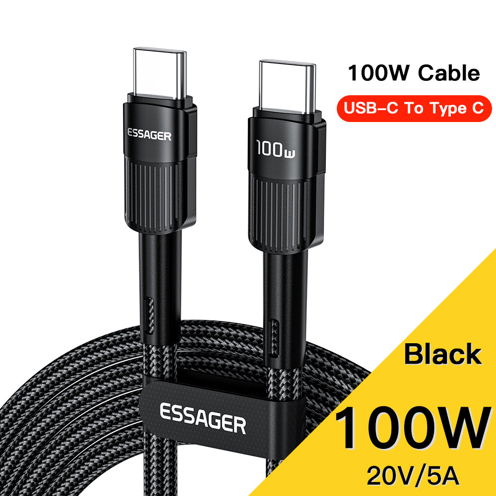 Premium 7A USB Type C Cable | Fast Charging Cable for Smartphones, Apple iPhone, Samsung, iOS & Android Realme, Huawei P30 Pro, Samsung, OnePlus, Poco F3 - 66W Fast Charge Wire USB-C Charger Data Cable