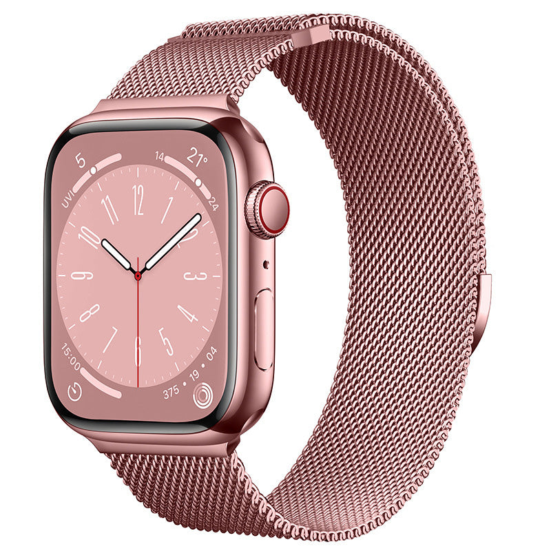 Milanese Loop Armband für Apple Watch Ultra 9 8 7 6 5 4 SE, 45mm 49mm 44mm 41mm 40mm | Premium Metall Magnetisches Armband, Doppelprofil für iWatch 3 42mm - Phone Heaven Zone