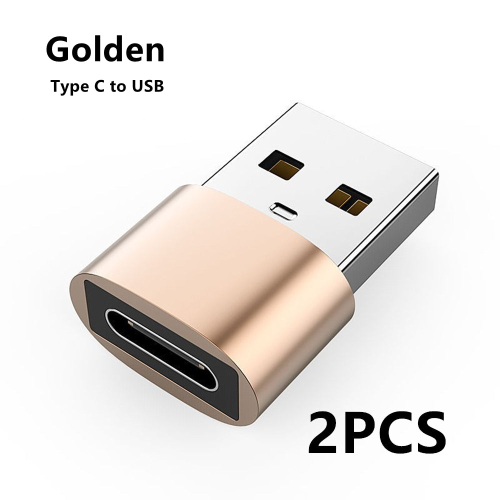 Premium 3D USB OTG Adapter | Type C for Smartphone, Laptop, Tablet, PC, Apple iPhone, iPad, MacBook, iOS, Android, Samsung AirPods, Type C Cable – Data and Charging Converter