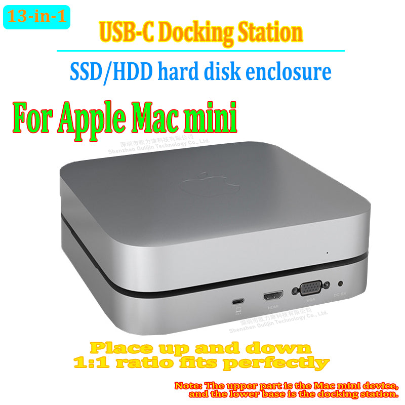 Hagibis USB-C Hub with Hard Drive Enclosure, High-Quality Type-C Docking Station, 2.5" SATA, NVMe M.2 SSD Case, 4K DP, USB 3.0 for Macbook Air/Pro/M3/M2/M1: 16,14,13-inch | 2024/2023/2022/2020 Series.