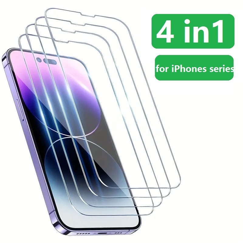 Ultra-Clear Tempered Glass Screen Protector & Camera Lens Protector for Apple iPhone Smartphone, Laptop, Tablet, PC, Apple iPhone, iPad, MacBook, iOS, Android, Samsung