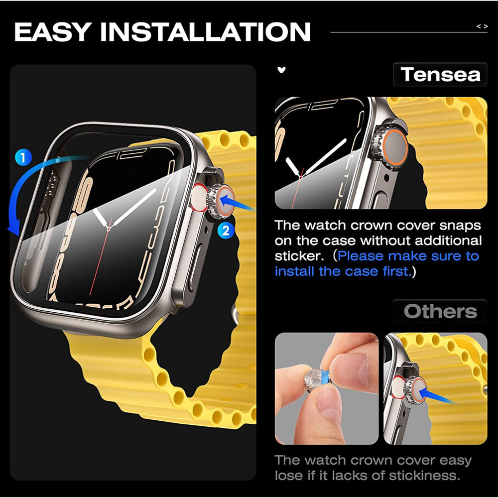 StarGuard™ - Premium PC Firm Cover for Apple Watch Ultra Upgrade 10/9/8/7/6/5/4/3/2/1 & Ultra 2/1, SE: 2024, 2023, 2022, 2021, 2020, 2019, 2018, 2017, 2016