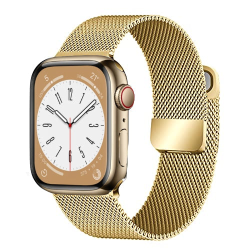 Milanese Loop Armband für Apple Watch Ultra 9 8 7 6 5 4 SE, 45mm 49mm 44mm 41mm 40mm | Premium Metall Magnetisches Armband, Doppelprofil für iWatch 3 42mm - Phone Heaven Zone