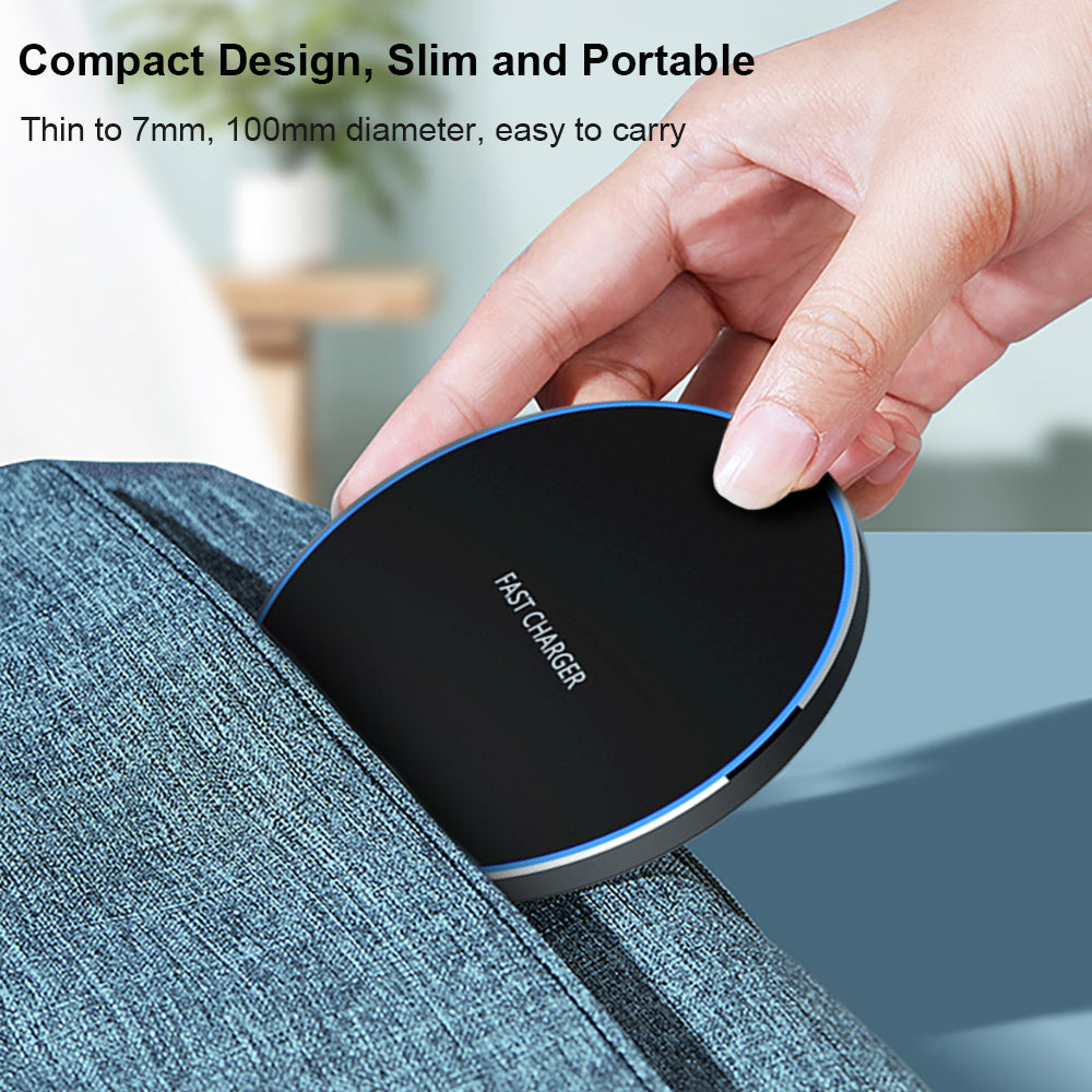 Wireless Charger Pad 30W Fast Charging for Smartphones, Apple iPhone, Samsung, iOS & Android | Premium Charger for All