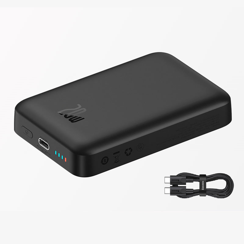 Prämie Baseus Power Bank 10000mAh 20000mAh Mini  Magnetisches Drahtloses Schnellladen | Auto-Wake für iPhone 15 14 13 Pro Max