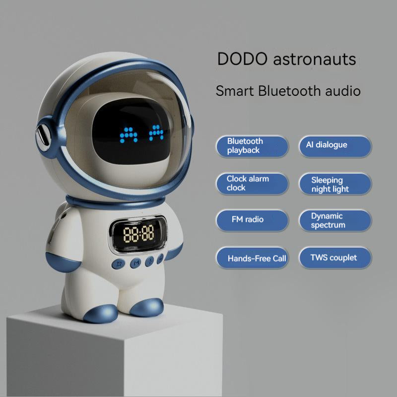 Premium Intelligenter Astronaut Bluetooth Lautsprecher | Kreativer Digitaler Smart Wecker FM Radio Elektronisches Schlaf