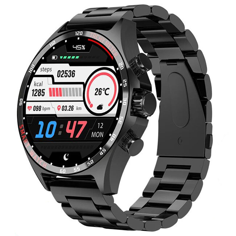 Premium Neue Smartwatch 400mAh Outdoor mit Kompass, Positionsbestimmung | NFC-Zugangskontrolle, IP68 Wasserdicht, Fitness