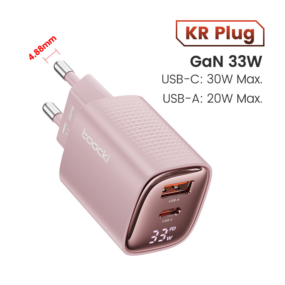 Premium Tech GaN USB Type C Charger 65W 45W PPS PD QC 4.0 | Fast Charger for Smartphones, Apple iPhone, Samsung, iOS & Android MacBook, Laptop, iPad, AirPods, Tablet, iOS,