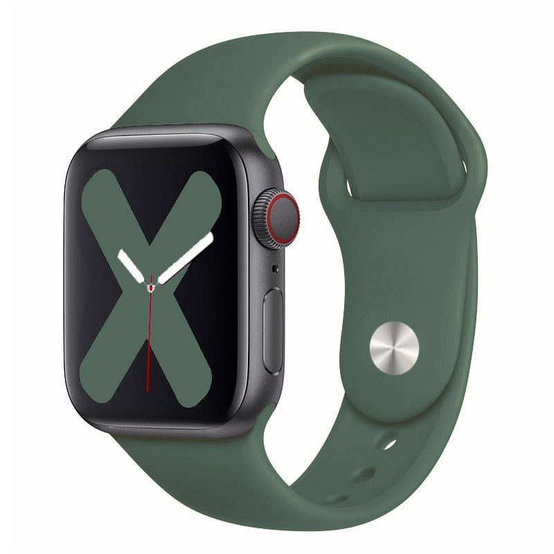 Silikon-Loop-Band Apple Watch Premium Handgelenkriemen | Colorful Pride Edition Armbandriemen | Bequem, Stilvoll.