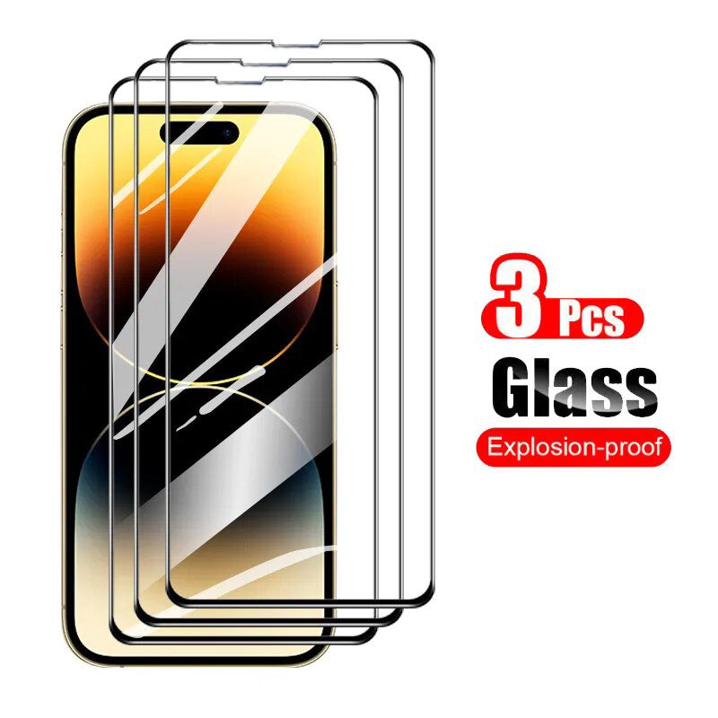 Ultra-Clear Tempered Glass Screen Protector & Camera Lens Protector for Apple iPhone Smartphone, Laptop, Tablet, PC, Apple iPhone, iPad, MacBook, iOS, Android, Samsung