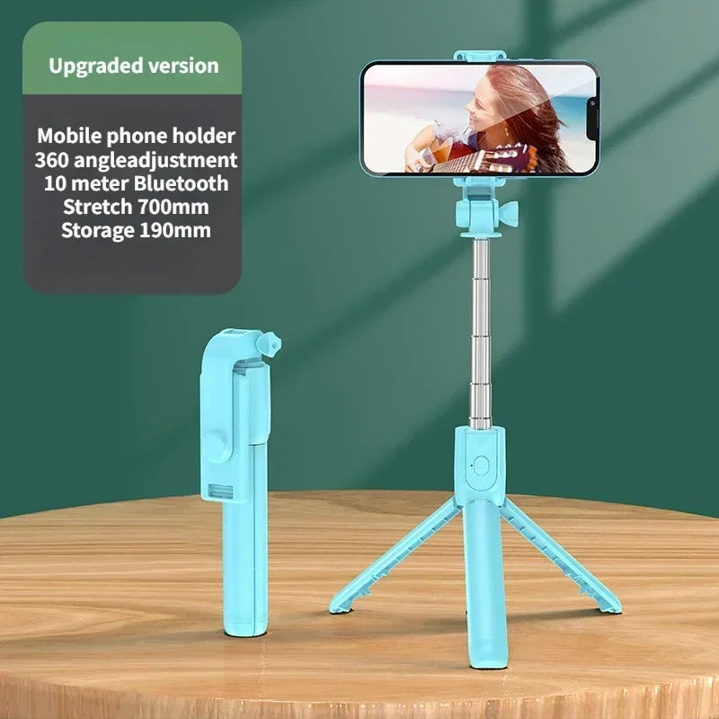 Premium Wireless Selfie Stick & Tripod Stand: For Apple iPhone 15/14/13/12/11 Pro Max/Plus/Mini, Android, Samsung, GoPro | Cameras, Smartphones, Apple iPhone, Samsung, iOS & Android - Stable Live Shooting | Limited Edition