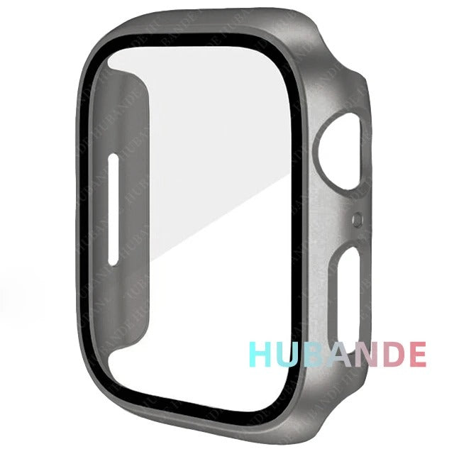 High-Quality Glass Cover Case for Apple Watch Series 10/9/8/7/6/5/4/3/2/1 & Ultra 2/1, SE: 2024, 2023, 2022, 2021, 2020, 2019, 2018, 2017, 2016 44mm, 40mm, 41mm, 45mm, 42mm, 38mm | Cover Display Protection Film Accessory