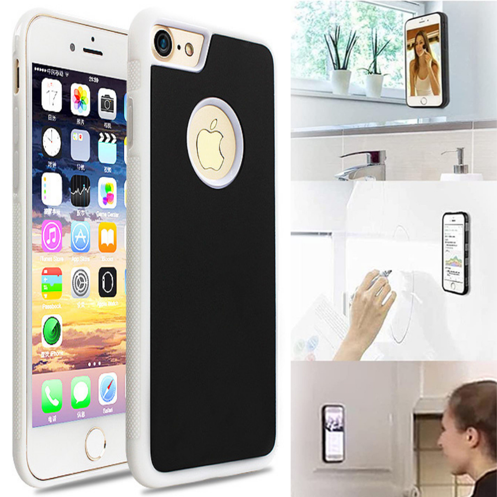 Anti-Gravity Apple iPhone Hülle | Oberflächenadsorption, Magische Nano-Saugfunktion, Weicher TPU-Rahmen, Silikon+PC, Wasserdichtem, Stoßfestem & Kamerasschutz - Phone Heaven Zone