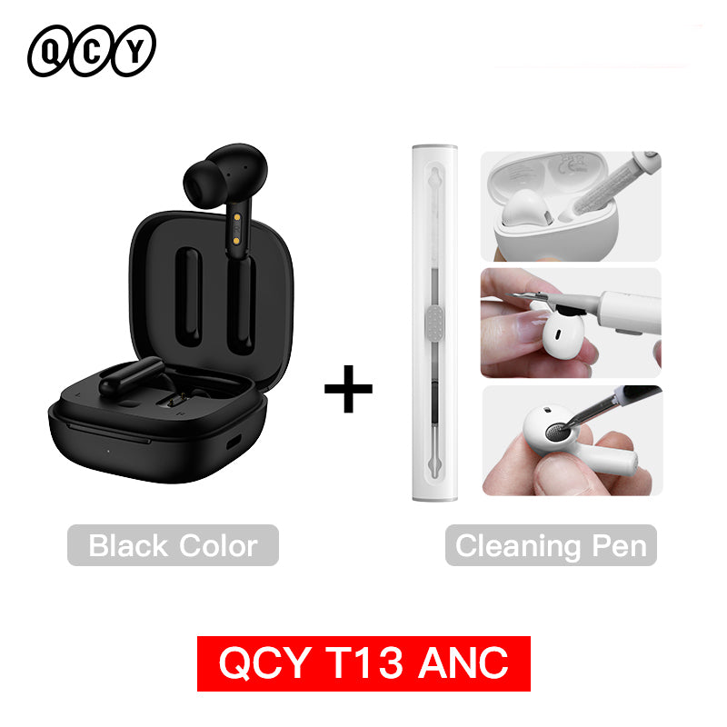 QCY T13 ANC Hochwertiges Kabelloser Kopfhörer Bluetooth 5.3 TWS mit Geräuschunterdrückung und 4 Mikrofonen, ENC In-Ear