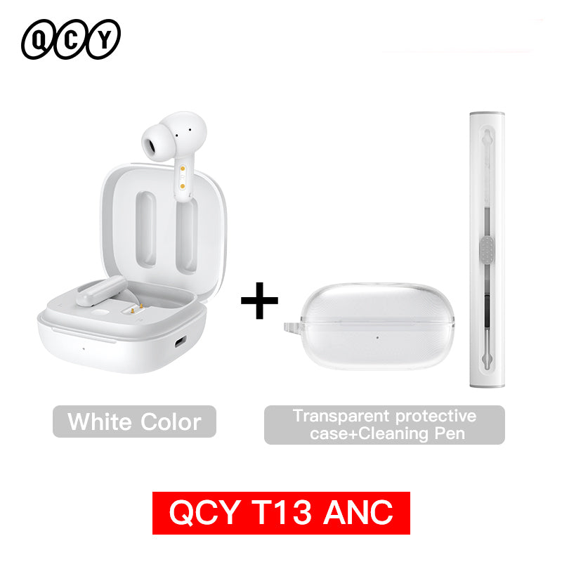 QCY T13 ANC Hochwertiges Kabelloser Kopfhörer Bluetooth 5.3 TWS mit Geräuschunterdrückung und 4 Mikrofonen, ENC In-Ear