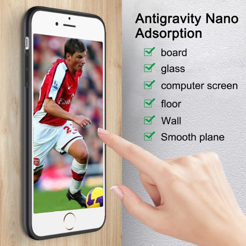 Anti-Gravity Apple iPhone Case for Apple iPhone 16/15/14/13/12 Pro Max | Surface Adsorption, Magic Nano Suction, Soft TPU Frame, Silicon+PC, Waterproof, Shockproof & Camera Protection